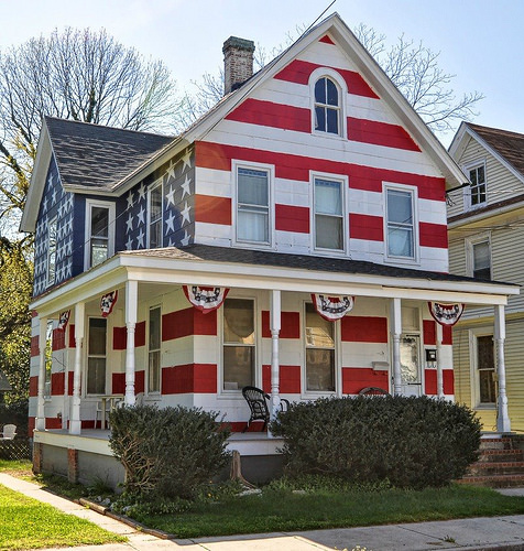 Red, White and Blue House
